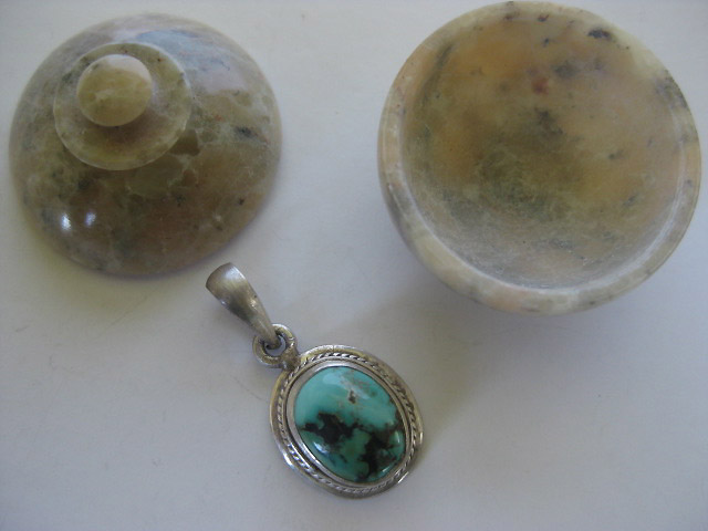 sterling silver gemstone pendant turquoise genuine