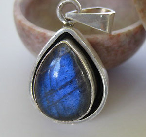 Moonstone silver pendants