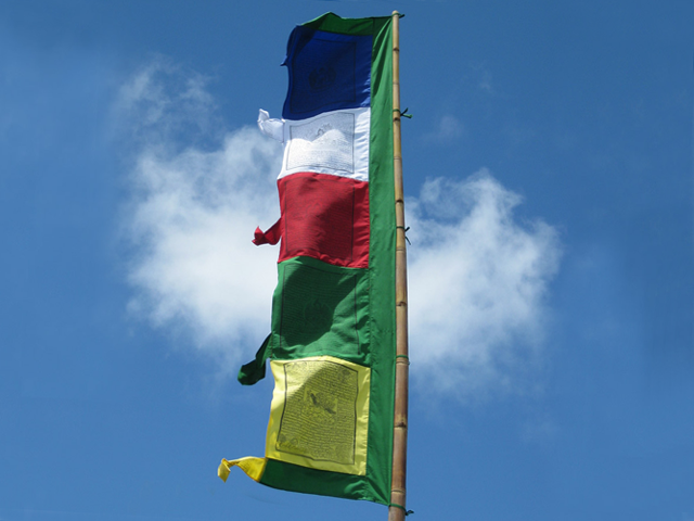 Tibetan Prayer Flags handmade in Kathmandu, Nepal in the Himalayas